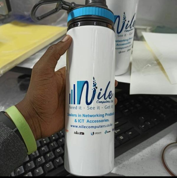 Branded metallic water bottle (750ml) nairobi