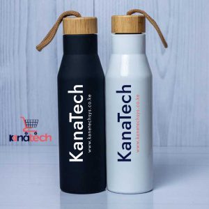 Branded Wood-Lid Flask Nairobi