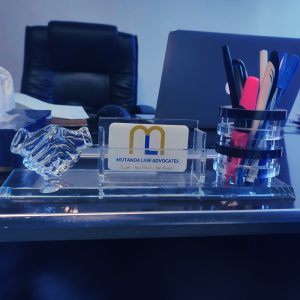 Crystal Desk Organizer Branding in Nairobi