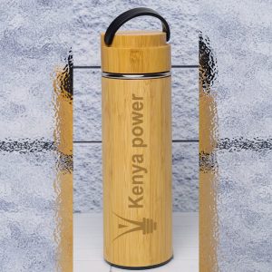 Engraved Bamboo Flask (450mls) in Nairobi, Kenya