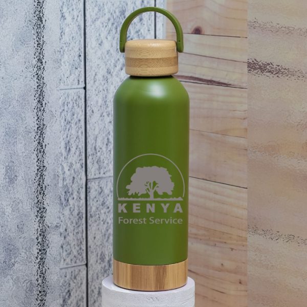 Engraved thermal flask in westland