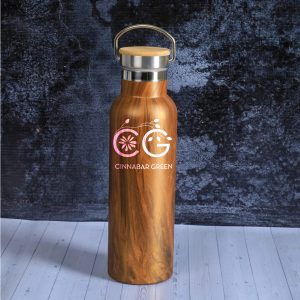 Branded Brown Wooden Thermal Flask In Nairobi