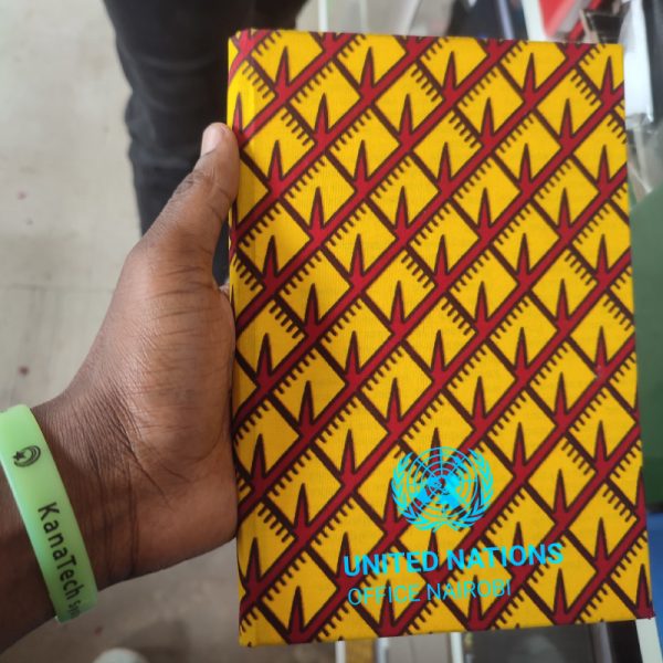 Branded kitenge cover notebook in nairobi