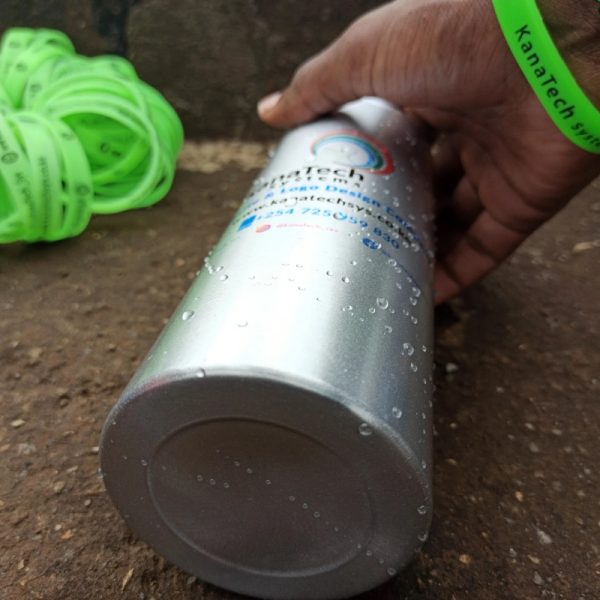 Personalized metallic water bottle in nairobi