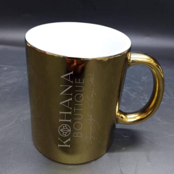 Engraved chrome gold mugs in nairobi